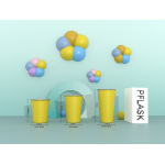 460 ml/16 oz einlagiger Becher mit gerolltem Rand C006