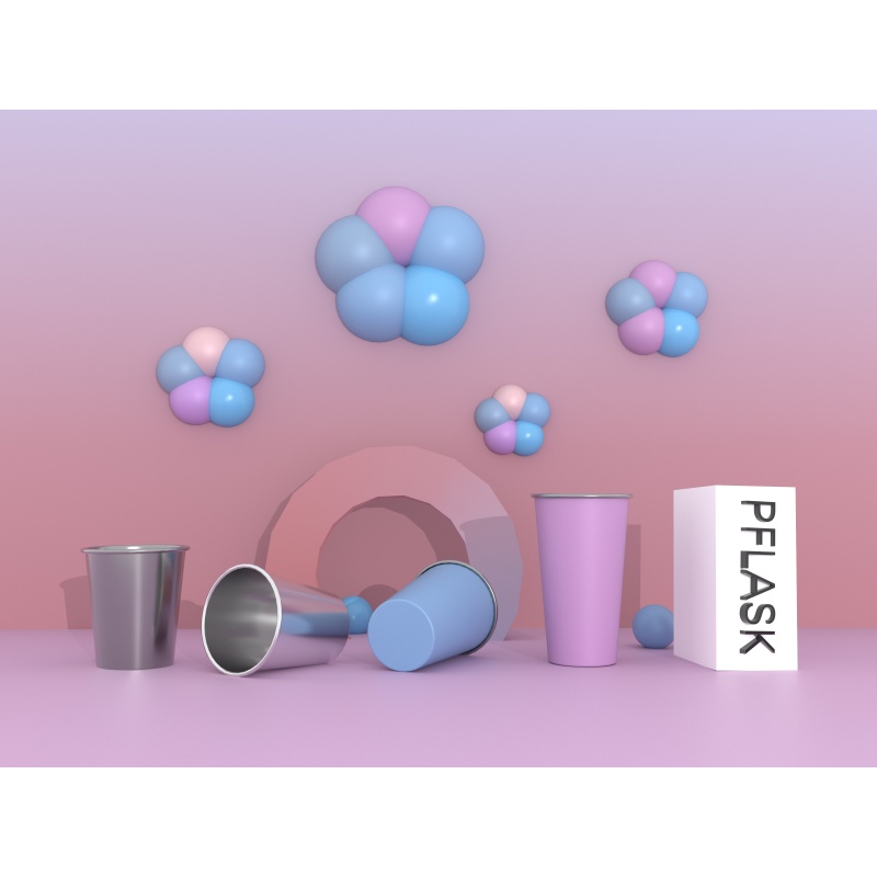 460ml/16OZ single-layer lip rolled cup  C006