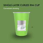 460ml/16OZ single-layer lip rolled cup  C006