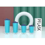 520ml/16OZ double wall insulated coffee cup with flip lid C003