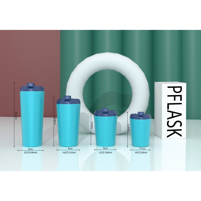 520ml/16OZ double wall insulated coffee cup with flip lid C003