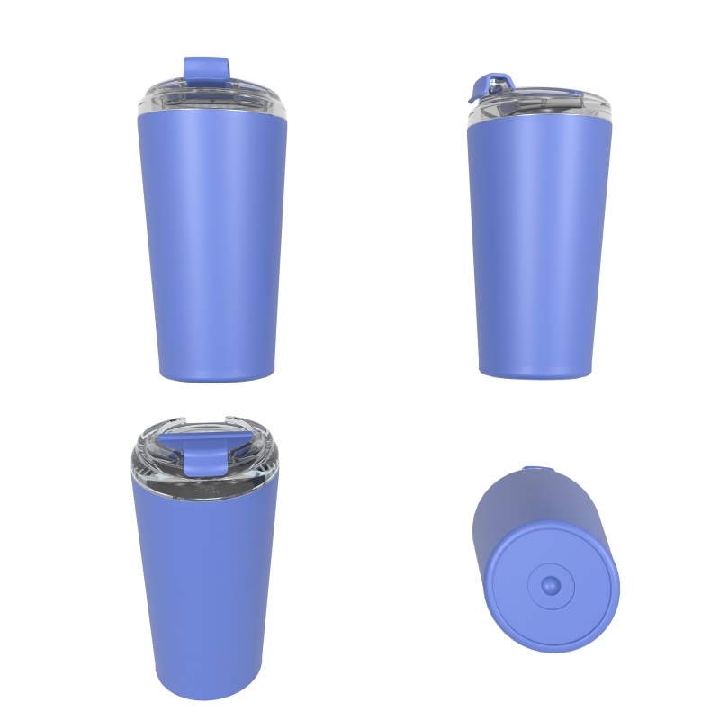 520ml/16OZ double wall insulated coffee cup with flip lid C003