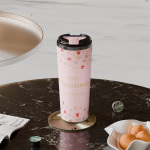 690ml/23OZ double wall insulated coffee cup with flip lid C004