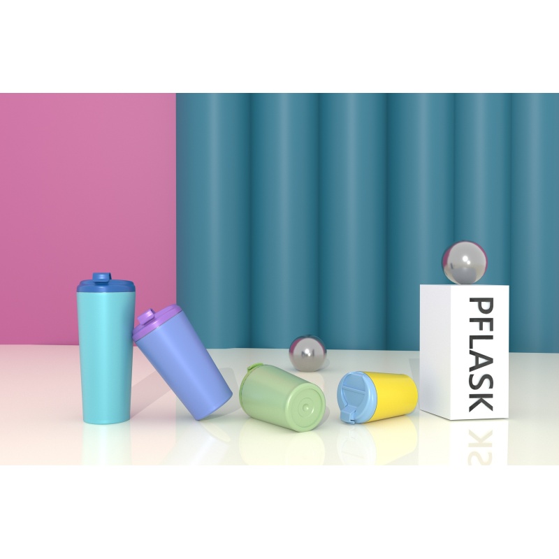 240 ml/8 oz doppelwandiger isolierter Kaffeebecher mit Klappdeckel C001