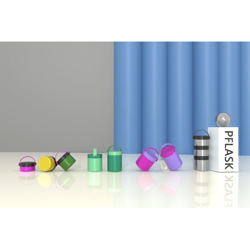 Boîte à lunch isotherme simple/double paroi 1090 ml/37 oz avec couvercle à poignée F3