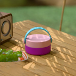 240 ml/8 oz einwandiger Lebensmittelbehälter mit Griffdeckel F001