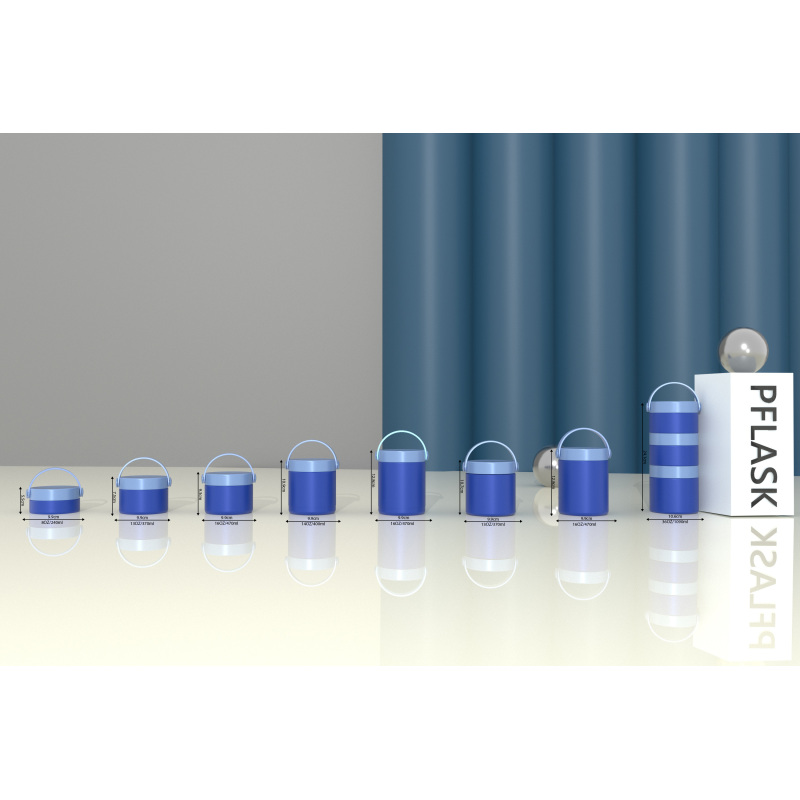 Récipient alimentaire à paroi simple de 370 ml avec couvercle à poignée F13