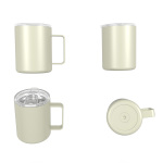 380ml/13OZ double wall insulated mug with spill proof slide lid T016