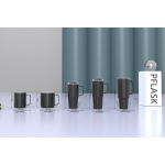 380ml/13OZ double wall insulated mug with spill proof slide lid T016