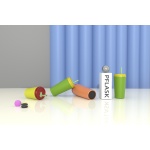 520ml/18OZ double wall insulated tumbler with straw lid T002