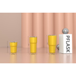 840ml/28OZ double wall insulated tumbler with spill proof slide lid T006