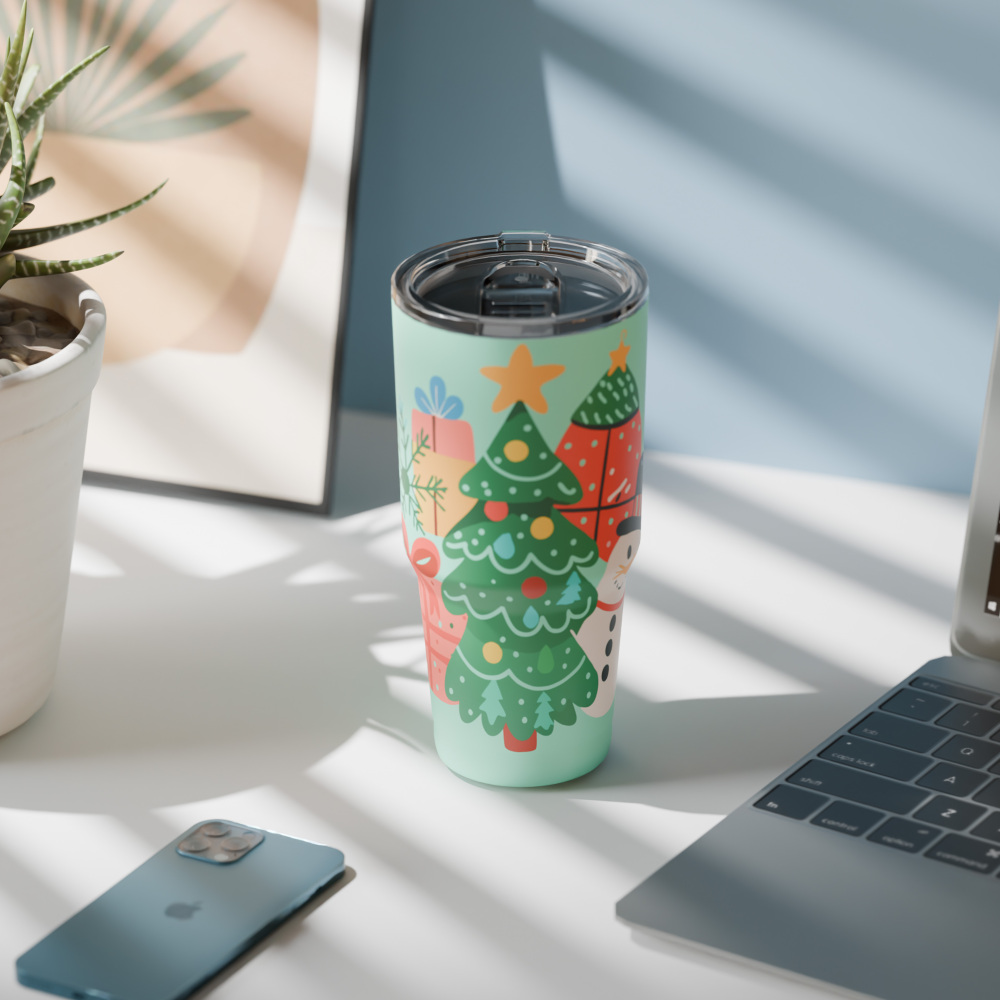 840ml/28OZ double wall insulated tumbler with spill proof slide lid T006