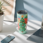 840ml/28OZ double wall insulated tumbler with spill proof slide lid T006