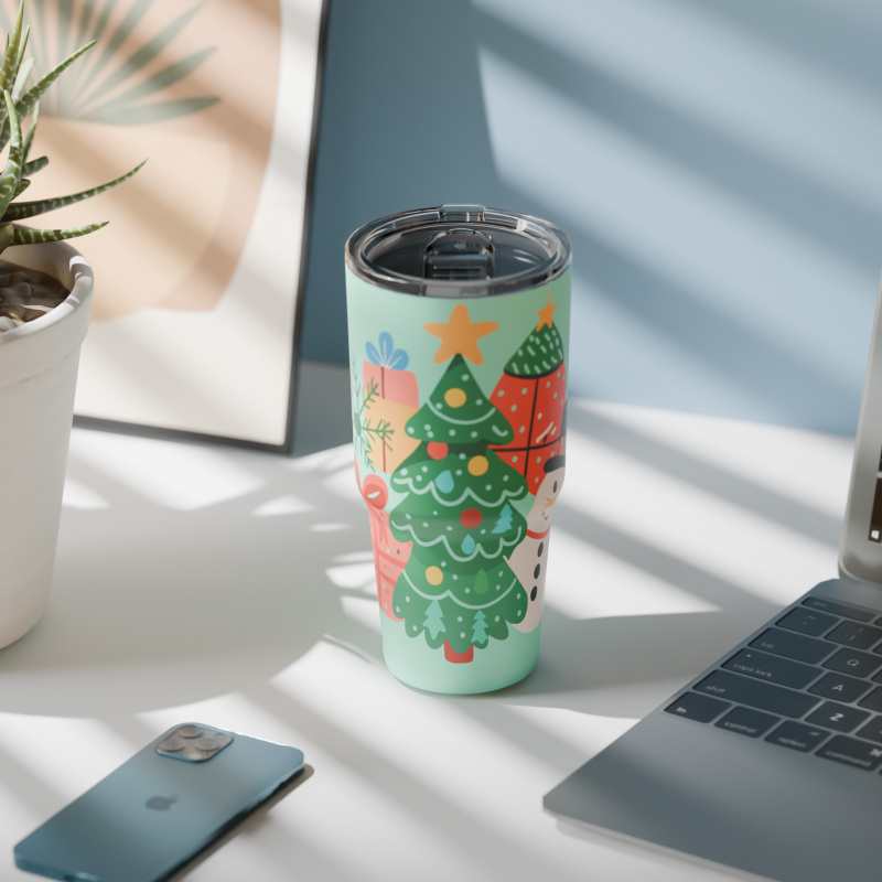 840ml/28OZ double wall insulated tumbler with spill proof slide lid T006