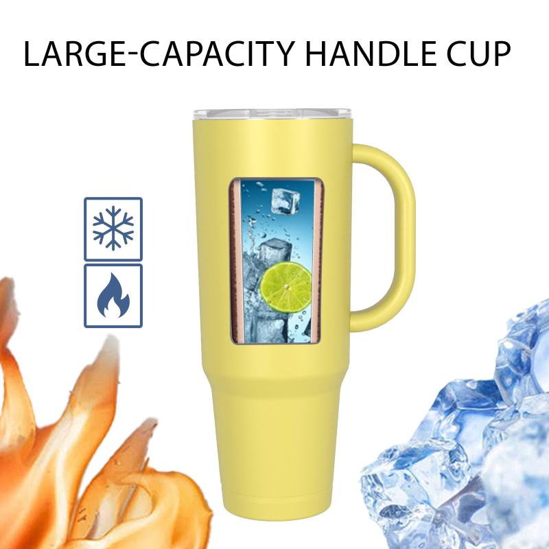 1170 ml/40 oz doppelwandiger Isolierbecher mit auslaufsicherem Schiebedeckel T026