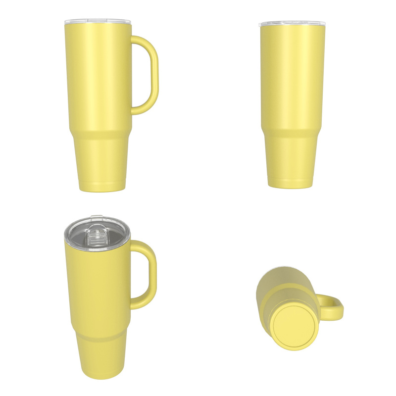 1170 ml/40 oz doppelwandiger Isolierbecher mit auslaufsicherem Schiebedeckel T026