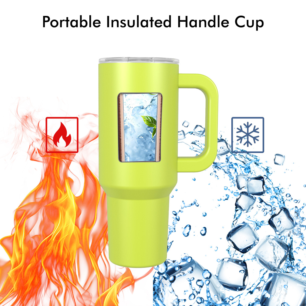 1240ml/40OZ double wall insulated mug withspill proof slide lid T025