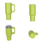 1240ml/40OZ double wall insulated mug withspill proof slide lid T025