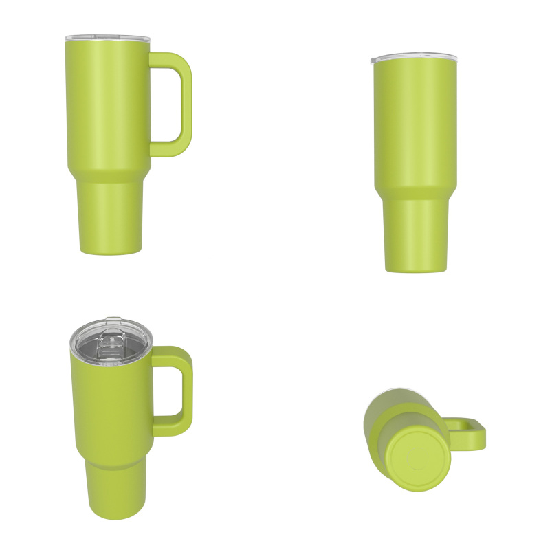 1240ml/40OZ double wall insulated mug withspill proof slide lid T025