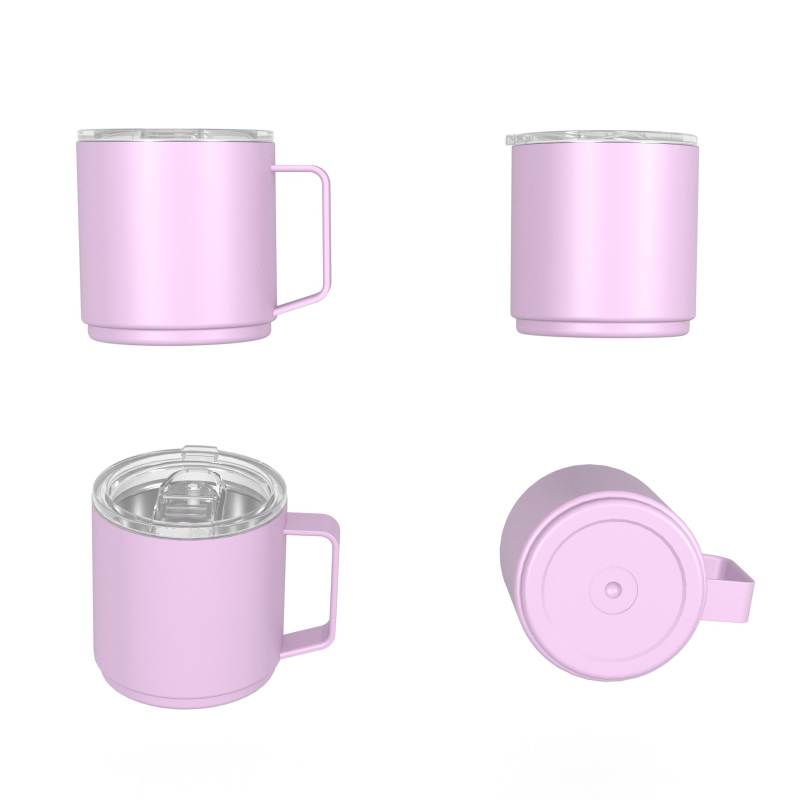 480ml/16OZ double wall insulated mug with spill proof slide lid T017