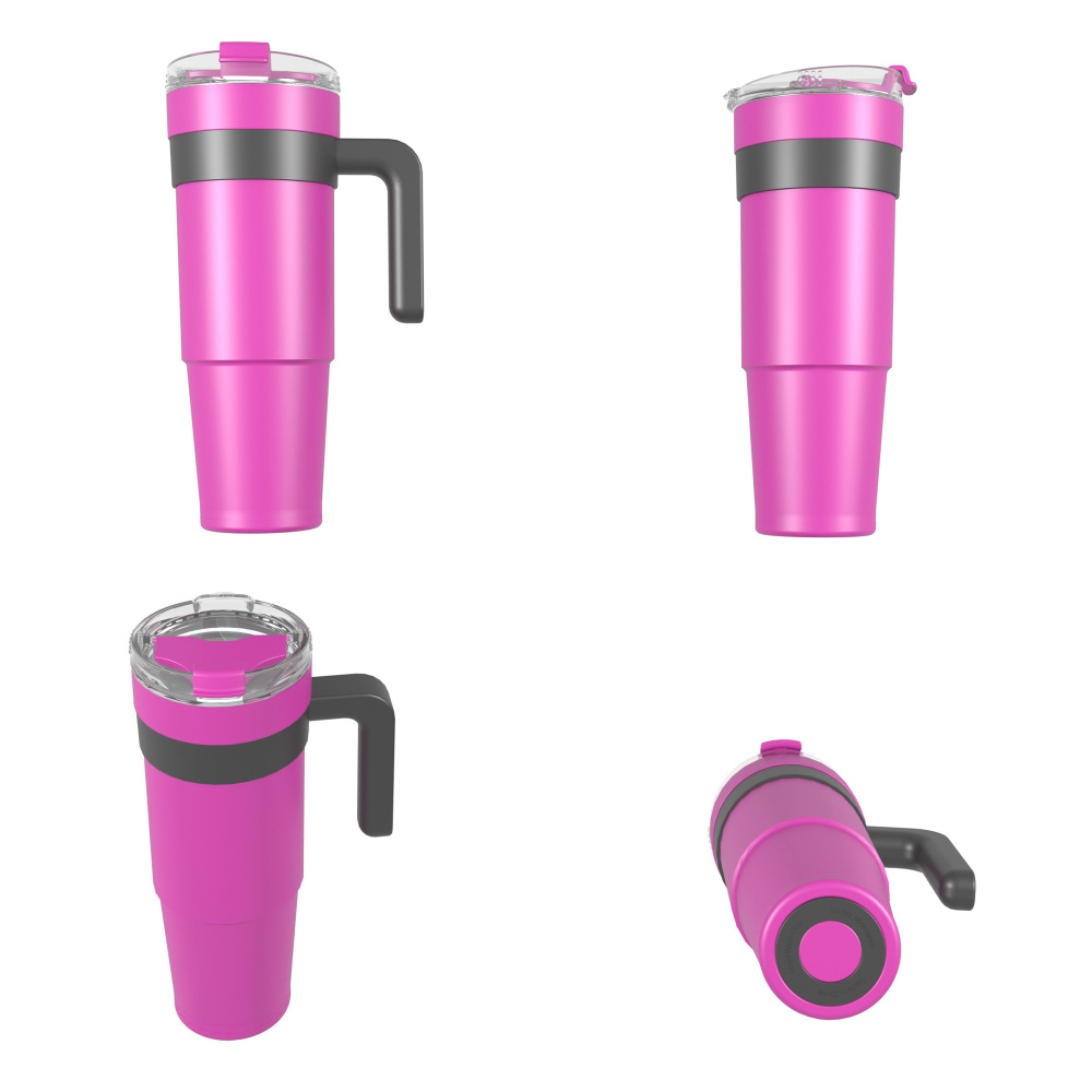 Mug isotherme à double paroi 1140 ml/39 oz avec couvercle rabattable T028