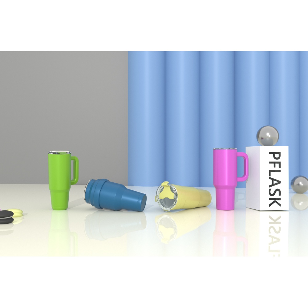 1140ml/39OZ double wall insulated mug with flip lid T028