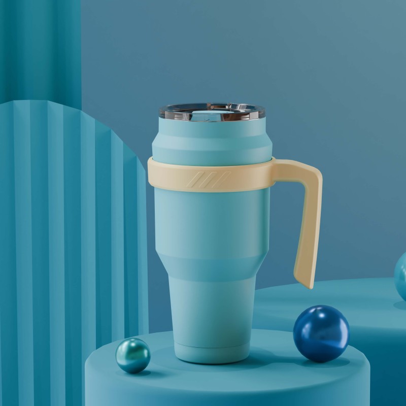 1200ml/41OZ double wall insulated mug with straw-available lid T027