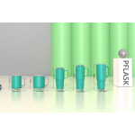 850ml/29OZ double wall insulated mug with flip lid T023