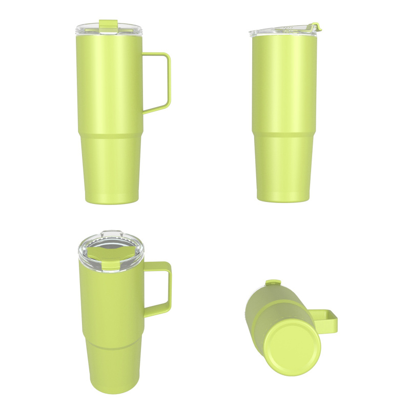 850ml/29OZ double wall insulated mug with flip lid T023