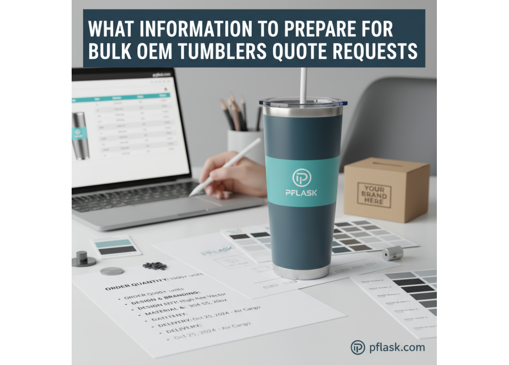 Quelles informations dois-je préparer pour demander un devis pour des gobelets OEM en gros&nbsp;?