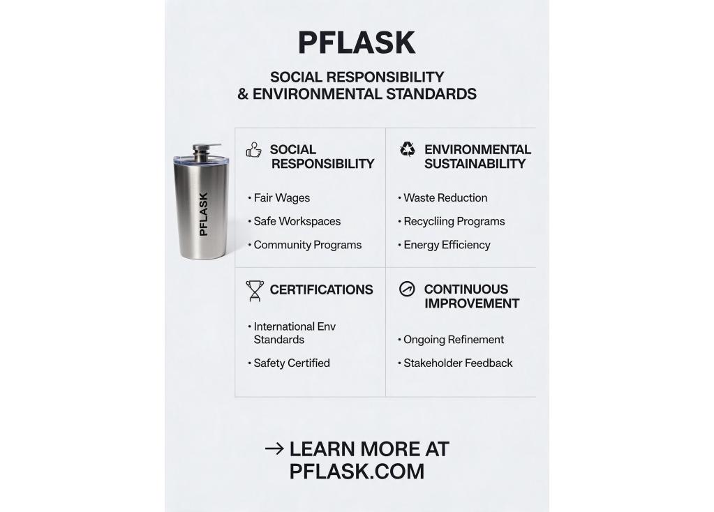 What social responsibility and environmental standards does the manufacturing facility adhere to?