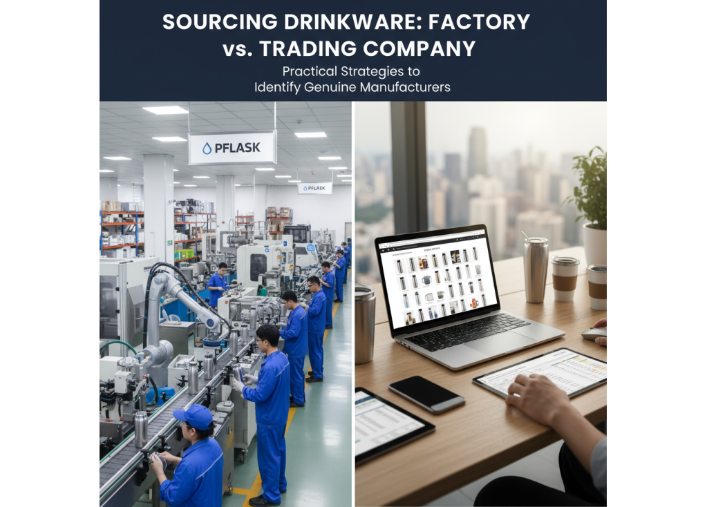 Comment faire la différence entre une société commerciale et une véritable usine lors de l'approvisionnement en articles de boisson ?