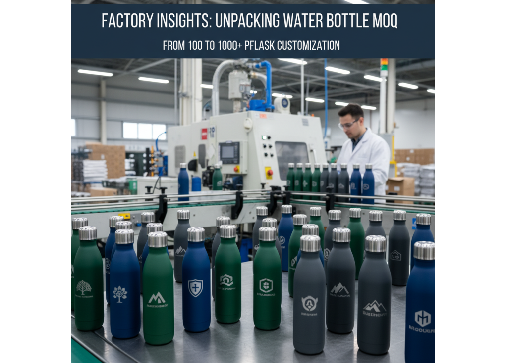 Quelle est la quantité minimale de commande (MOQ) typique pour les bouteilles d'eau isothermes personnalisées provenant d'une usine&nbsp;?