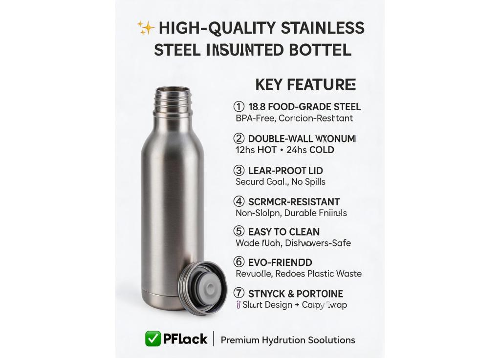 What are the key features that define a high-quality stainless steel insulated bottle?