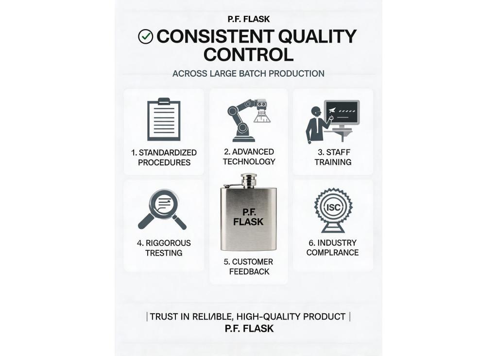 How do you ensure consistent quality control across large batch production runs?