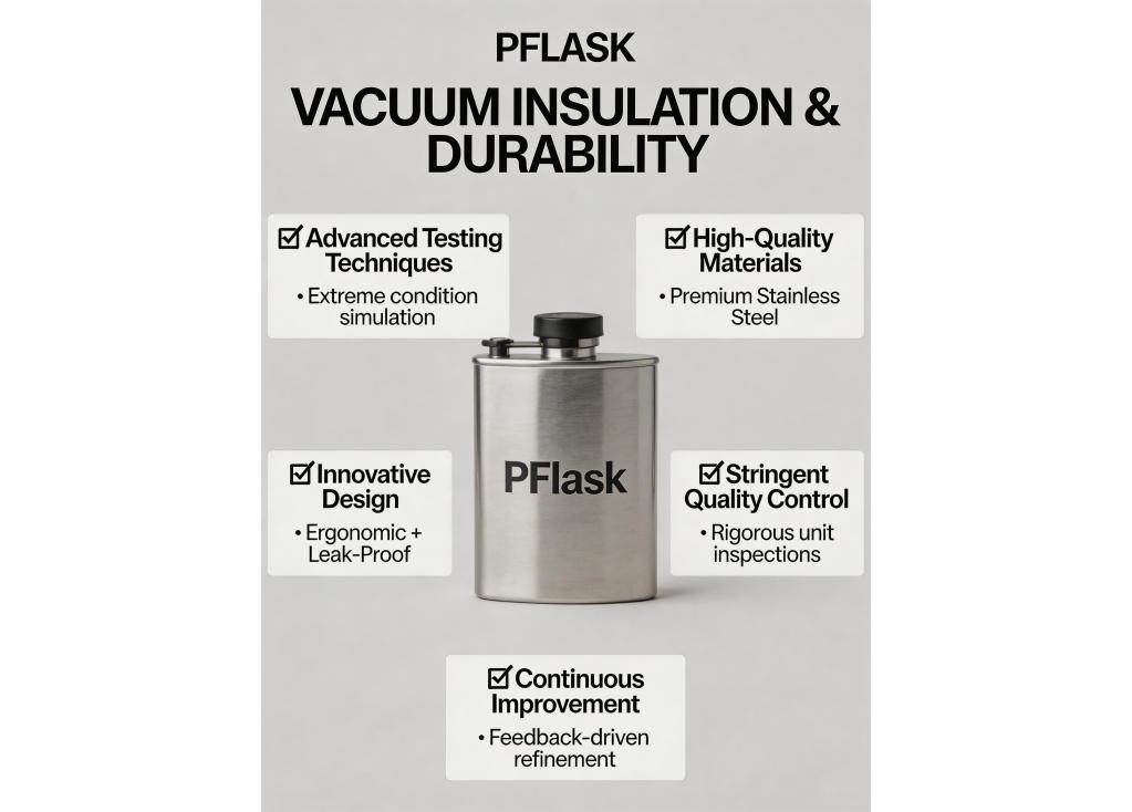 How do you ensure the vacuum insulation performance and durability of your flasks meet standards?