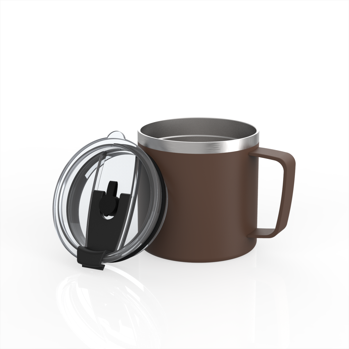 Coffee Mug with the Steel Handle | 14oz