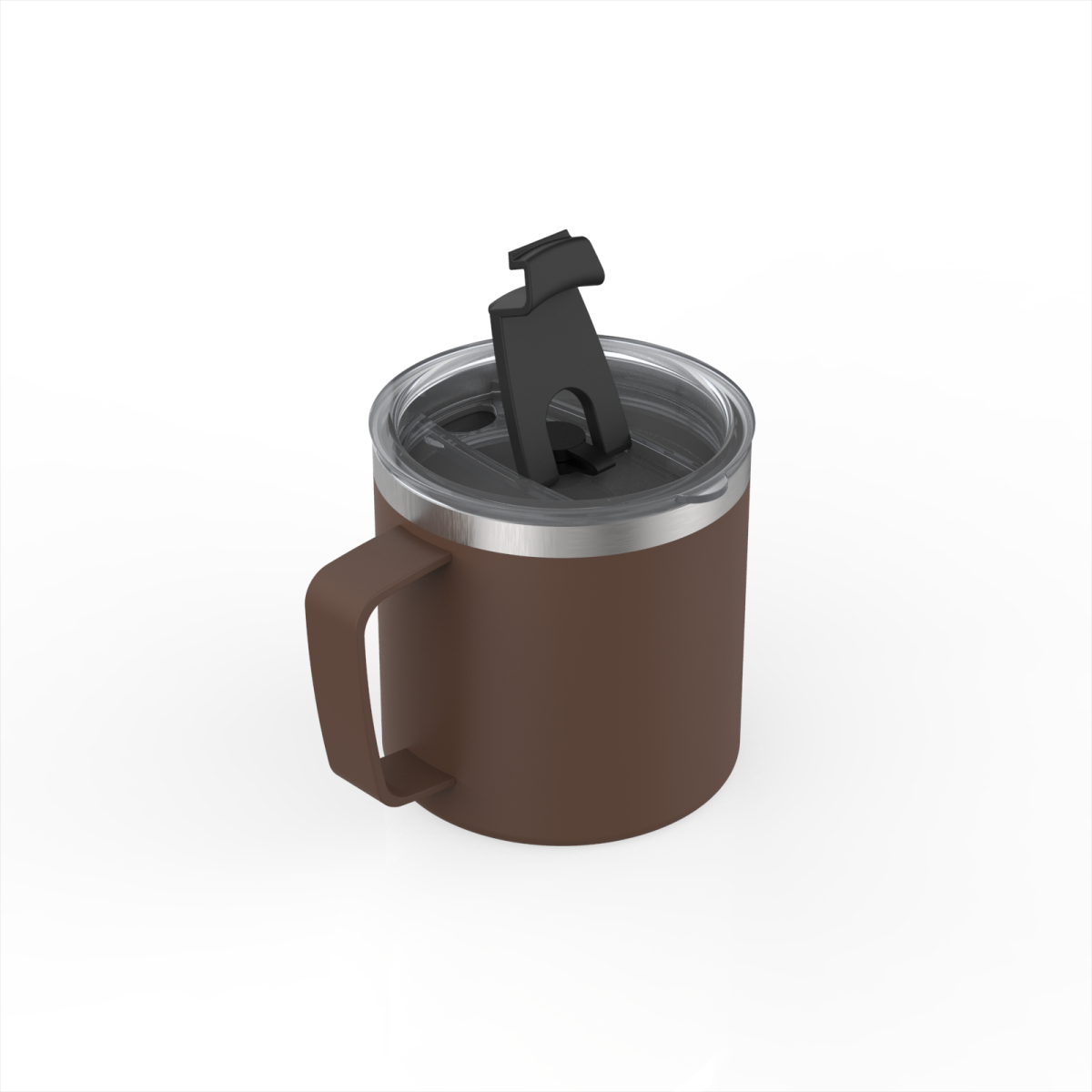 Coffee Mug with the Steel Handle | 14oz