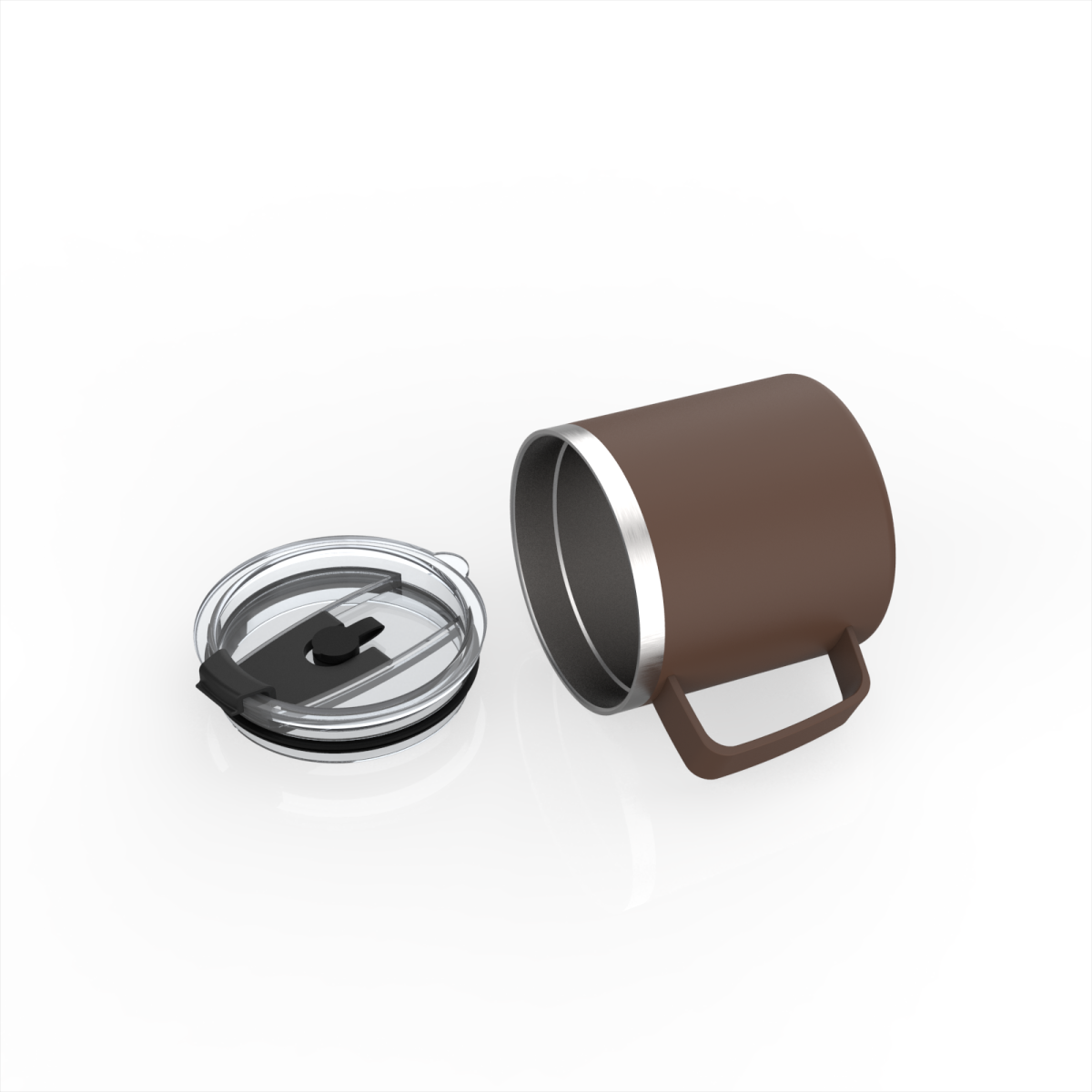 Coffee Mug with the Steel Handle | 14oz