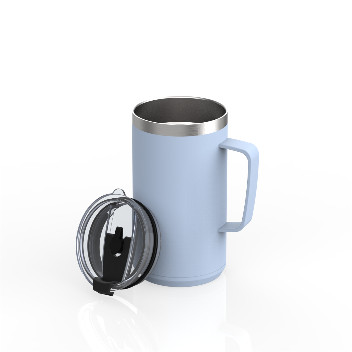 Coffee Mug with the Steel Handle | 24oz
