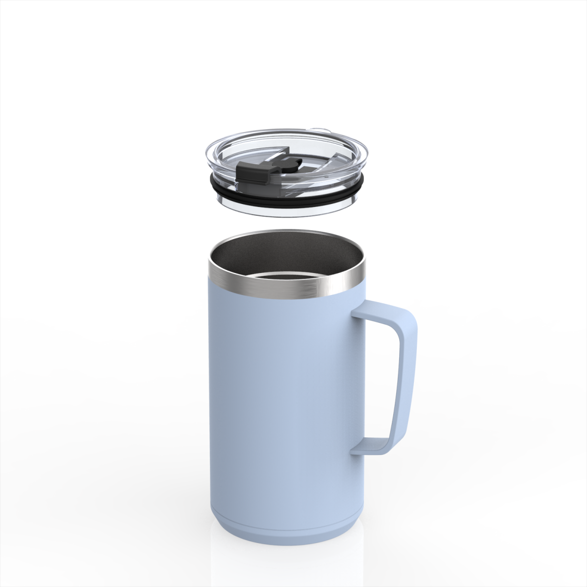 Coffee Mug with the Steel Handle | 24oz