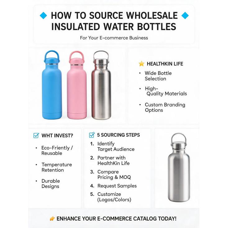 How to source wholesale insulated water bottles for e-commerce resale?