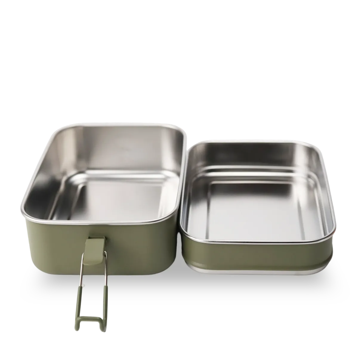 1700ml/57oz Stainless Steel 2 Layer Stacked Lunch box Customized Color