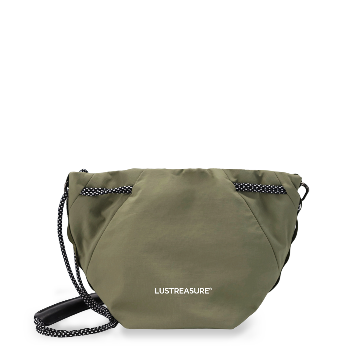 Fashion Drawstring Bag Checkered Nylon