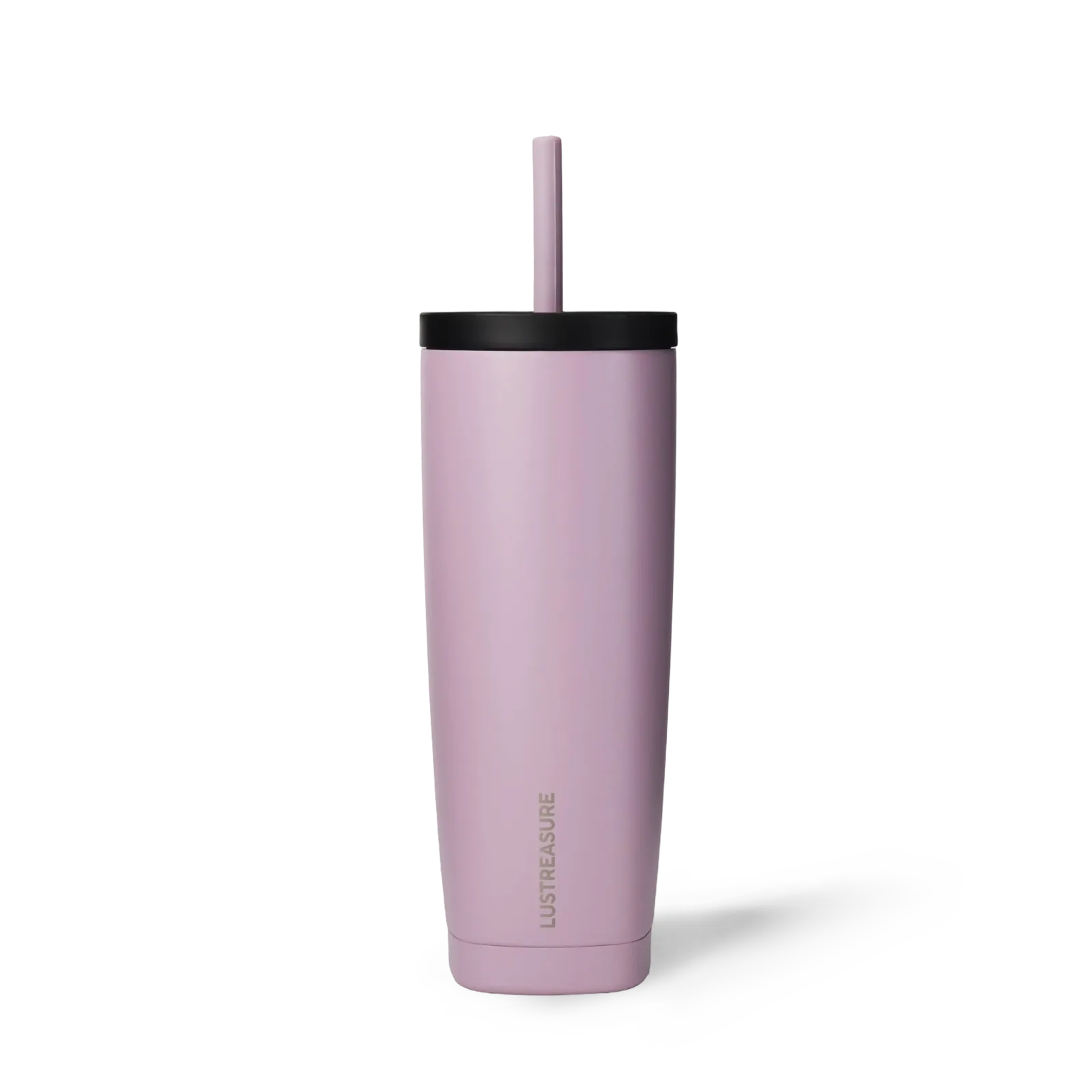 530ml/18oz Vacuum Insulated Stainless Steel Square Tumbler With Silicone Straw