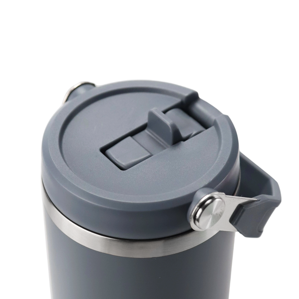 900ml/30oz Vacuum Insulated Stainless Steel Tumbler With Flip-Straw Lid