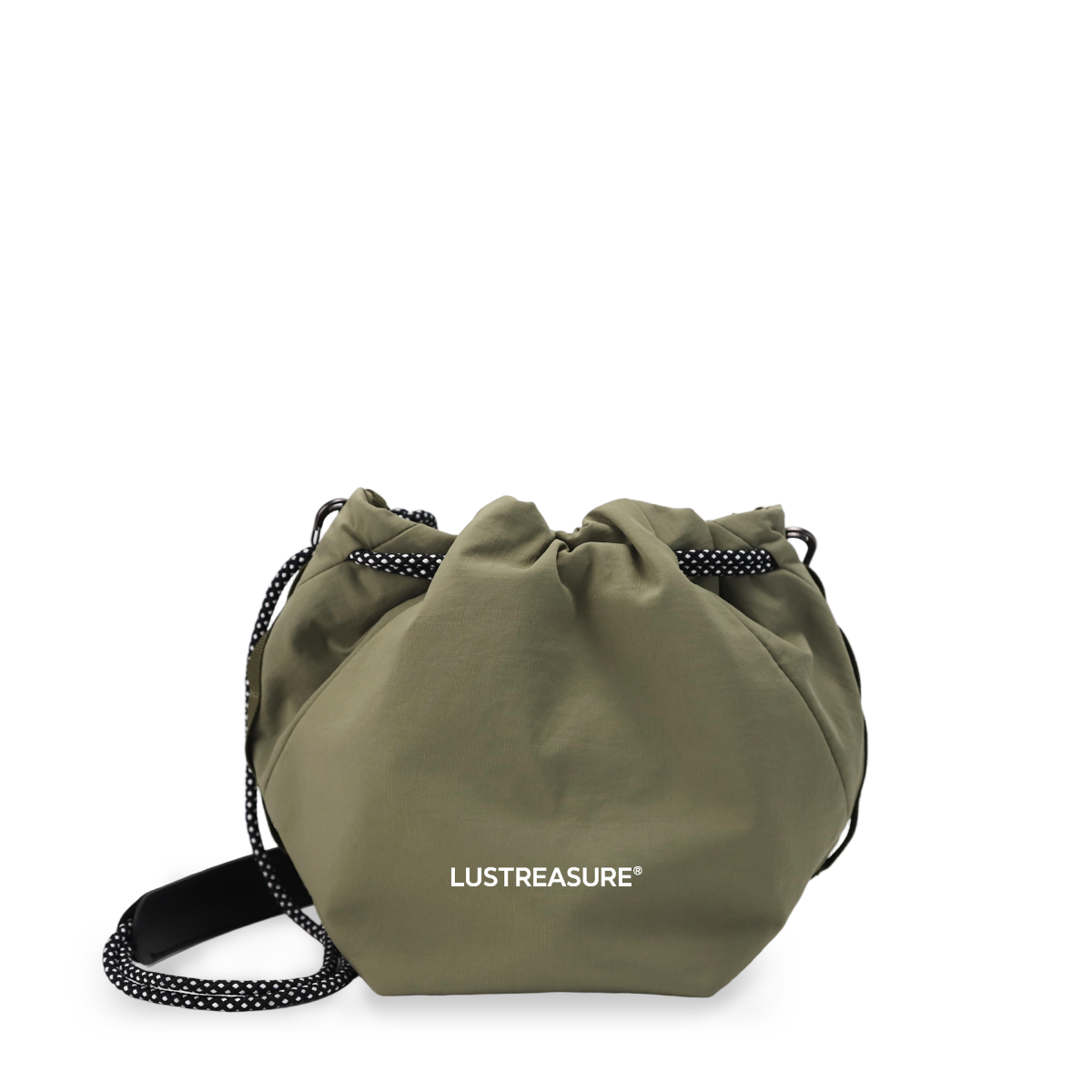 Fashion Drawstring Bag Checkered Nylon