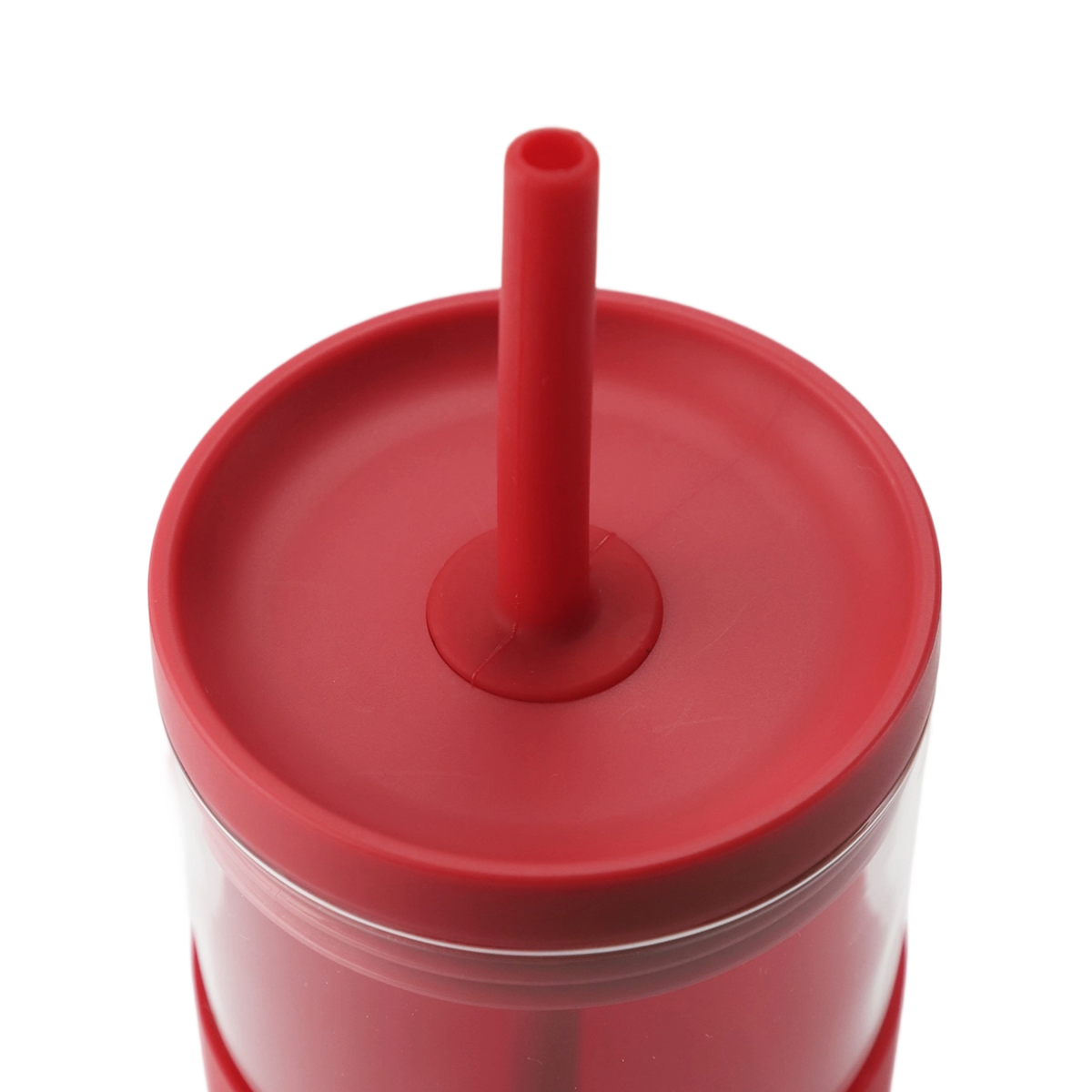 530ml/18oz High Borosilicate Glass Tumbler Silicone Straw & Sleeve