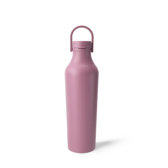 500ml/17oz Vacuum Insulated Stainless Steel Vase-shaped Bottle Rubber-coated Metal Handle 500ml/17oz Vacuum Insulated Stainless Steel Vase-shaped Bottle Rubber-coated Metal Handle