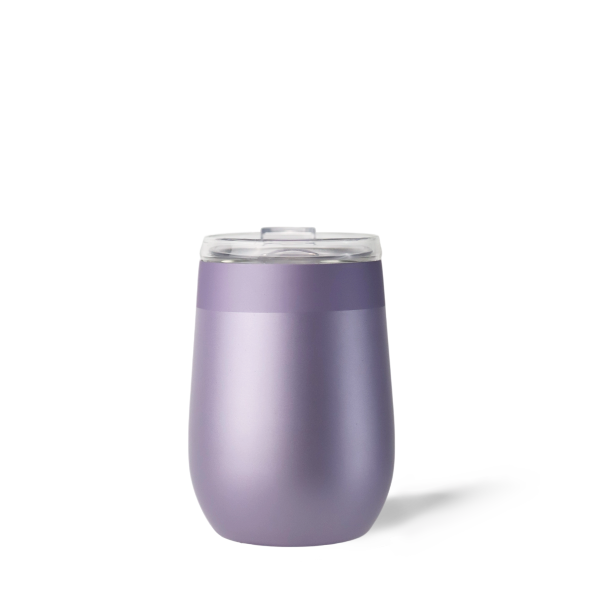 320ml/11oz Vacuum Insulated Stainless Steel Tumbler with Borosilicate Glass Cup Liner